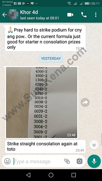 whatsapp send lottery 4d kes menang