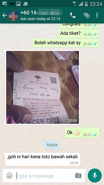 whatsapp win first prize box lottery