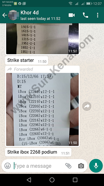 whatsapp lottery 4d win ticket