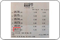 Winning Ticket Toto 4D First Prize I-Perm - 8 March 2026